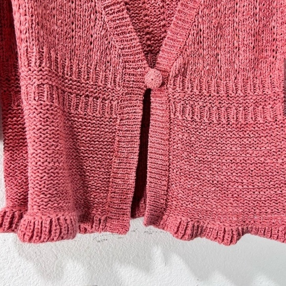 C’EST CITY Cardigan orange V-neck size:S - Picture 8 of 16